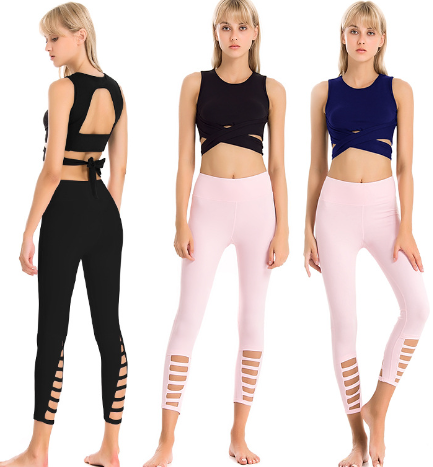 Quick-Drying Nine-Point Stretch Yoga Pants for Fitness