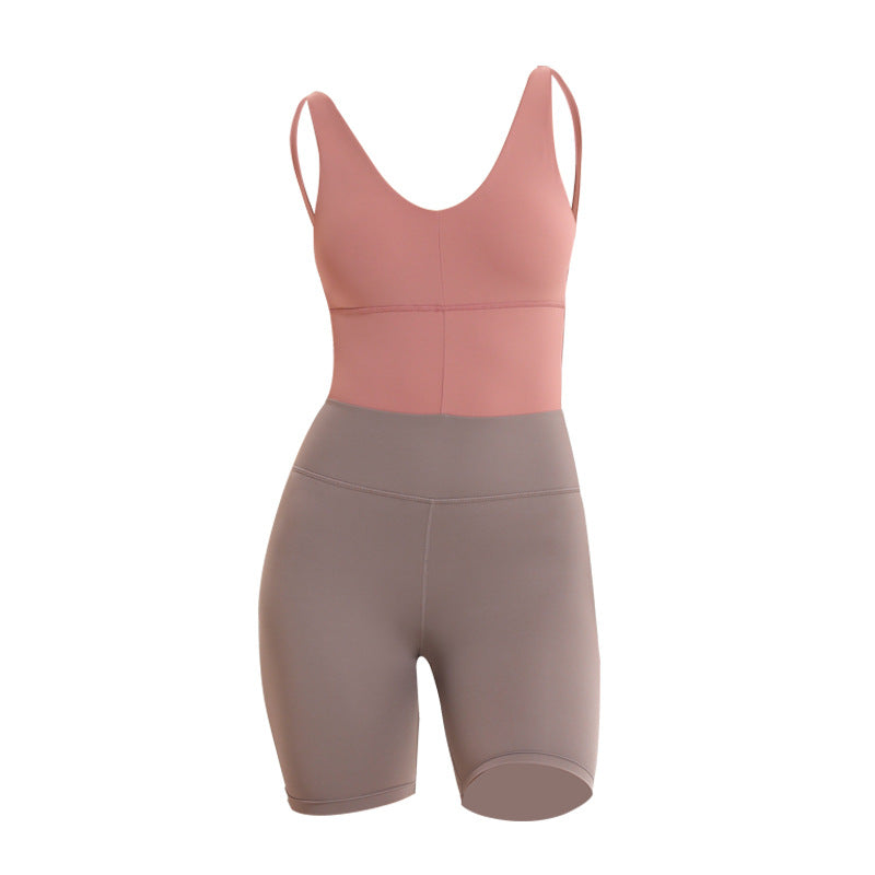 Sexy Peach Hip Fitting Five-Point Yoga Pants