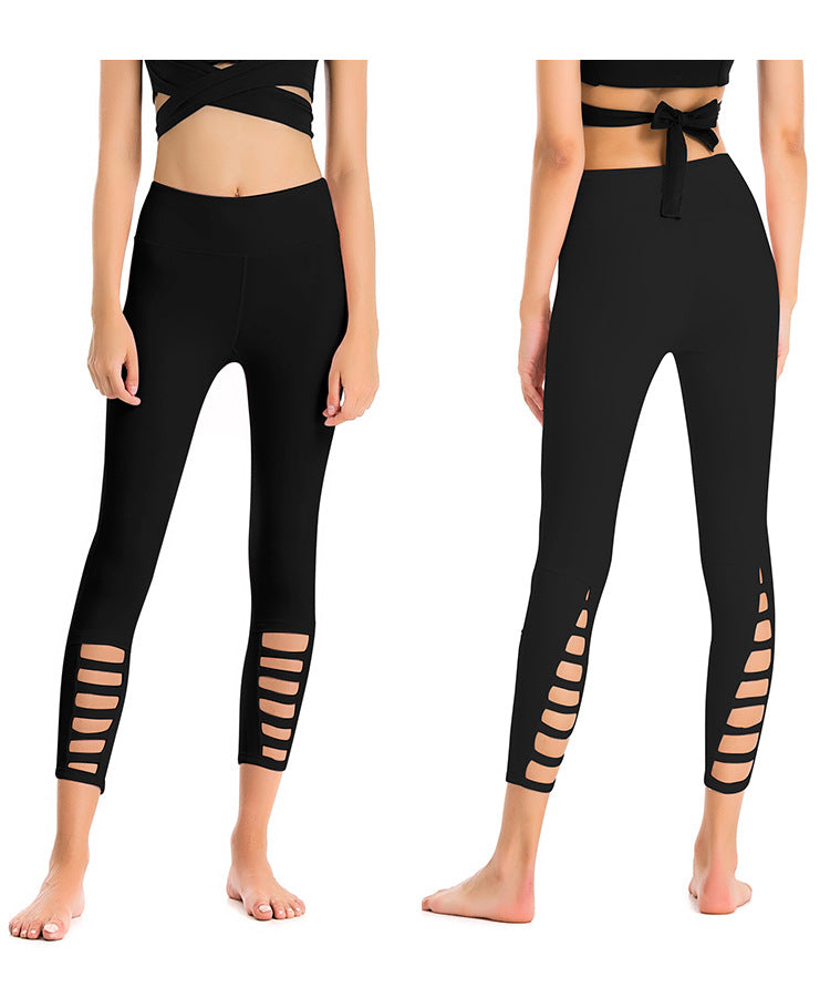 Quick-Drying Nine-Point Stretch Yoga Pants for Fitness