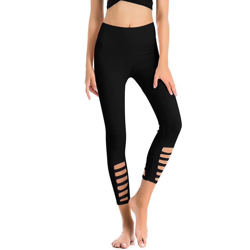 Quick-Drying Nine-Point Stretch Yoga Pants for Fitness