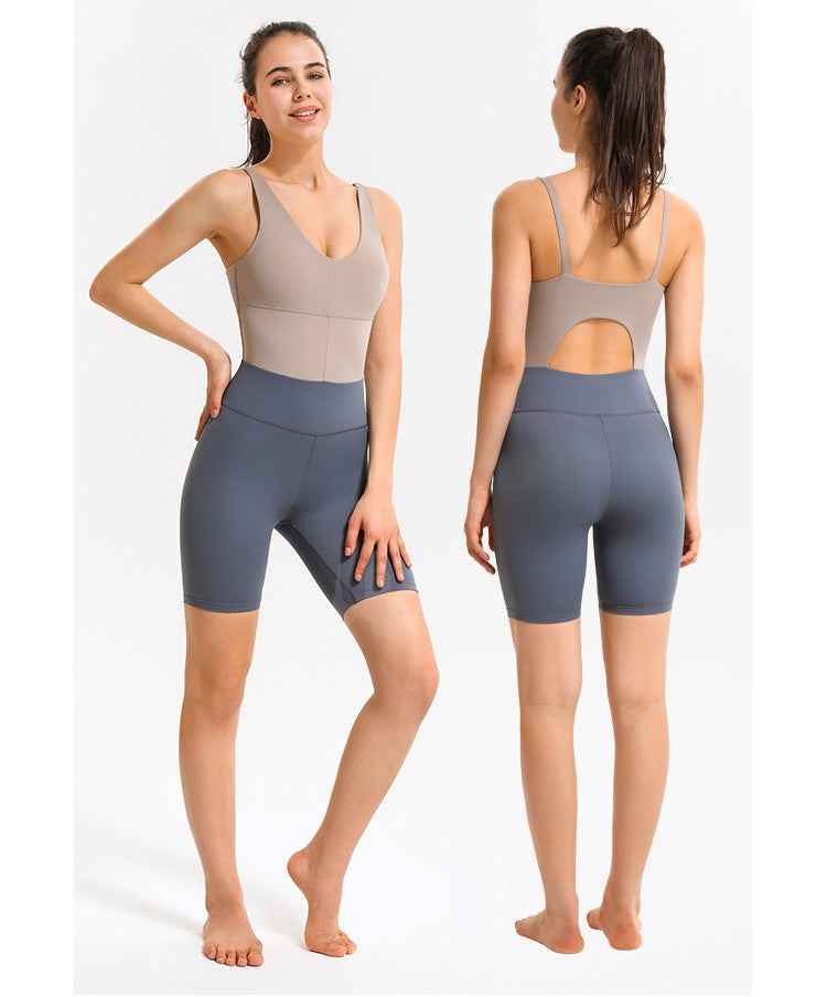 Sexy Peach Hip Fitting Five-Point Yoga Pants